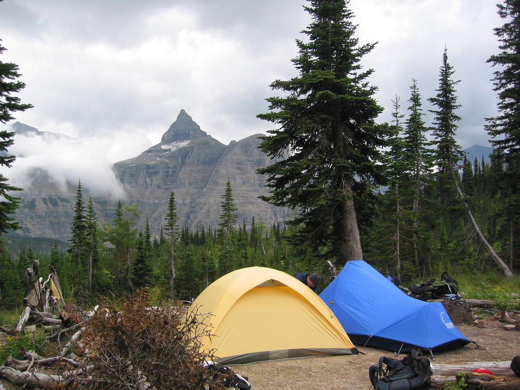 Hole-in-the-Wall backcountry campground: Glacier National Park Vacations
