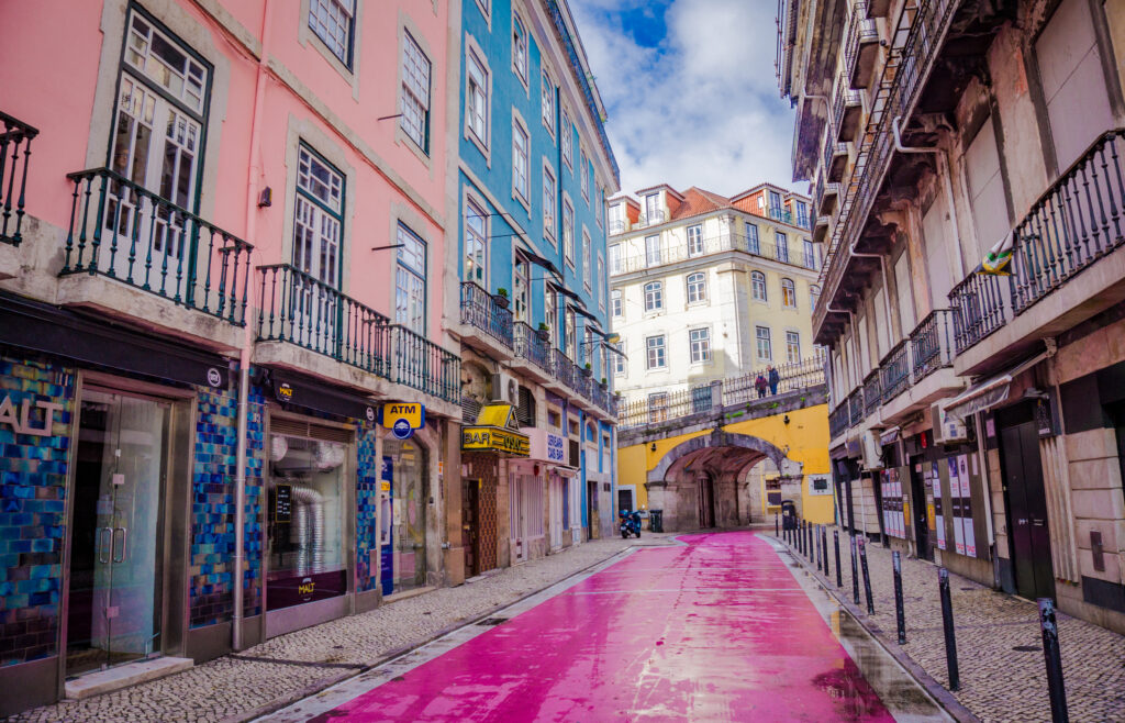 Pink Street - Lisbon, Portugal