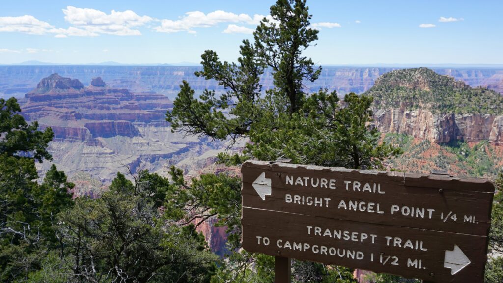 Bright Angel Trail sign
